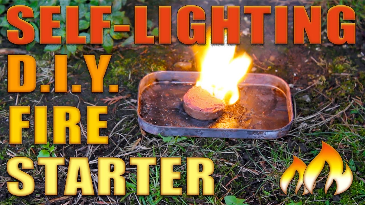 DIY Firepuck - Self lighting fire starter