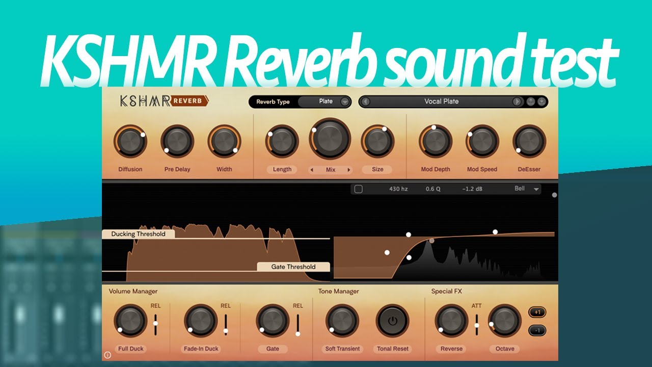 KSHMR Reverb plugin sound test