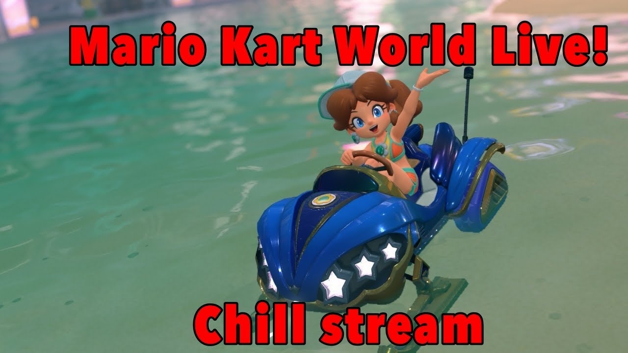 Mario Kart world live! (chill stream)