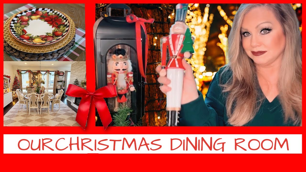 CHRISTMAS DECORATE WITH ME IN THE DINING ROOM