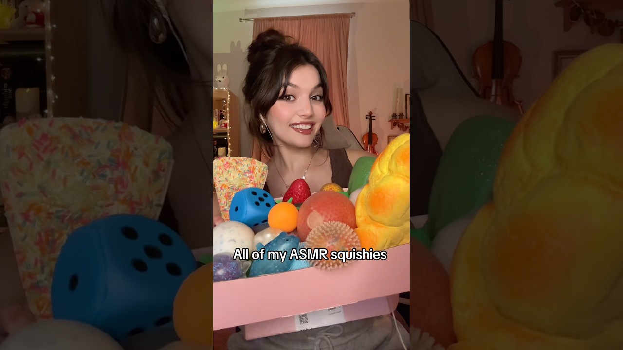 ALL OF MY ASMR SQUISHIES #asmr #asmrsounds #asmrvideo