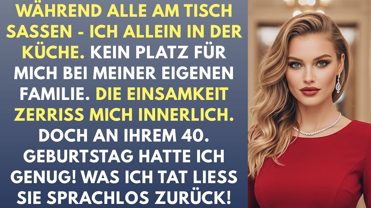 Schwägerin zwang mich in der Küche zu essen 2 Jahre getrennt - bis ich beim Geburtstag plötzlich...
