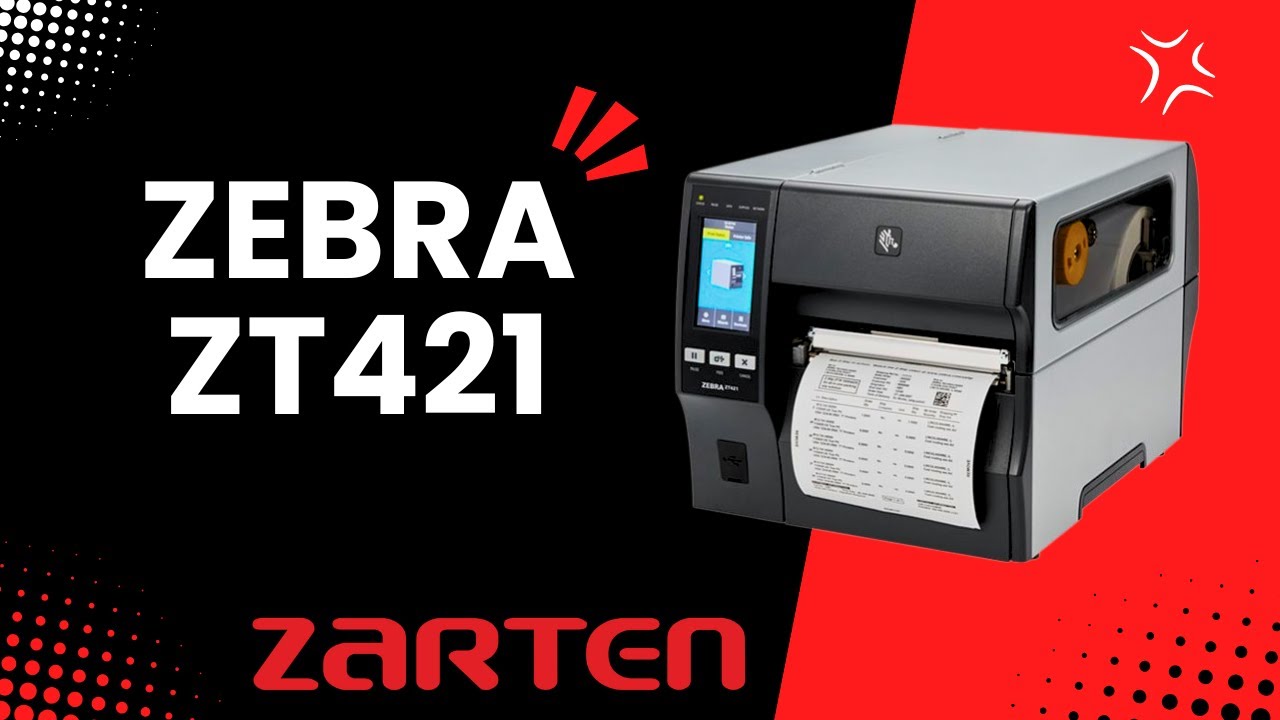 DRUKARKA ZEBRA ZT421 MONTAŻ MATERIAŁÓW / THERMAL TRANSFER PRINTER ZEBRA ZT421 LOADING OF MATERIALS
