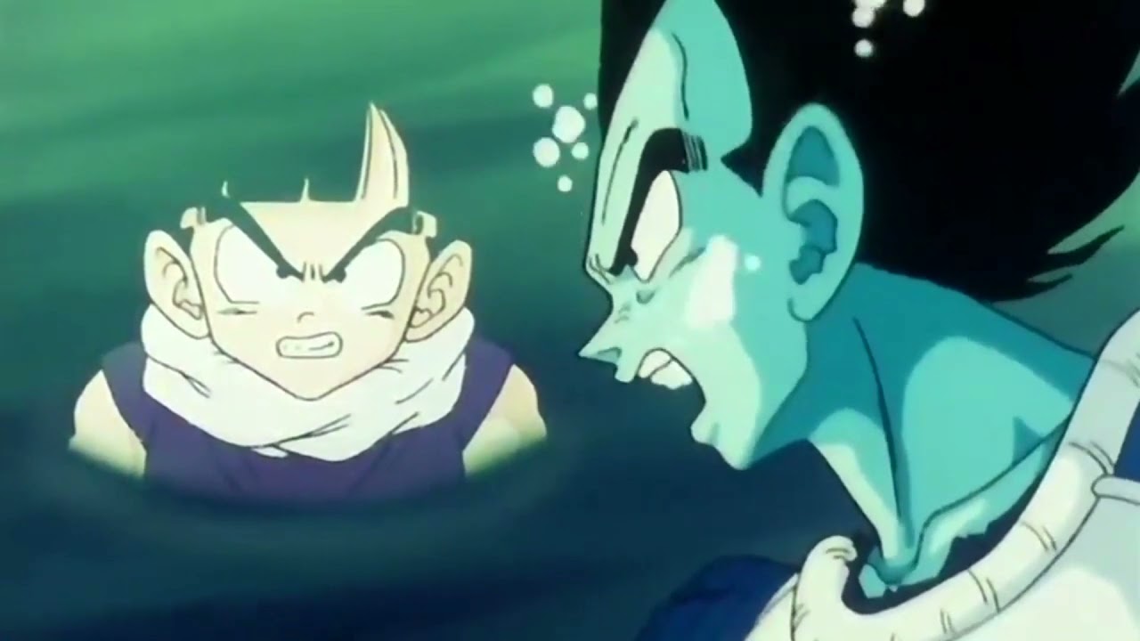 Vegeta se enoja porque Gohan le robo la esfera 😂😔