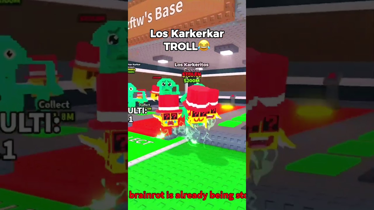 LOS KARKERKAR TROLL in Steal a Brainrot Roblox Update (No Script): Noob to Pro Guide #stealabrainrot
