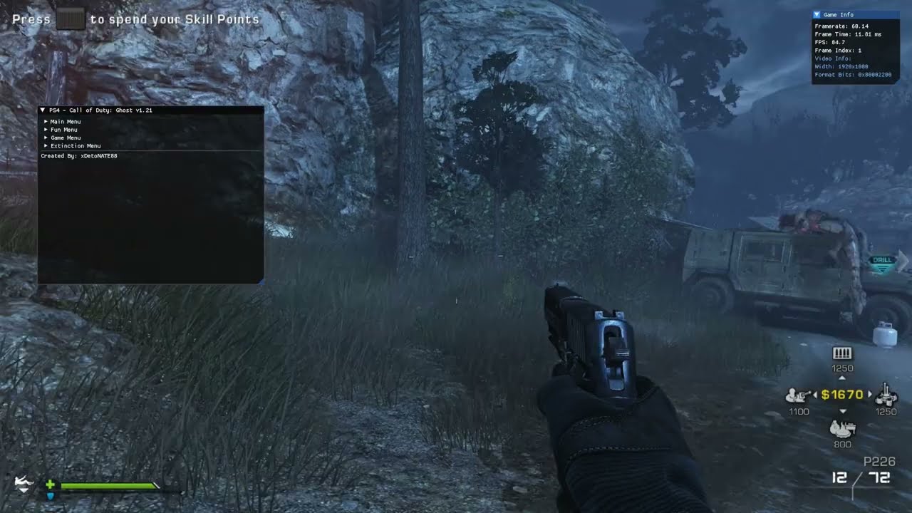 [PS4] COD: Ghost v1.21 Multiplayer/Extinction (ImGui Mod Menu)