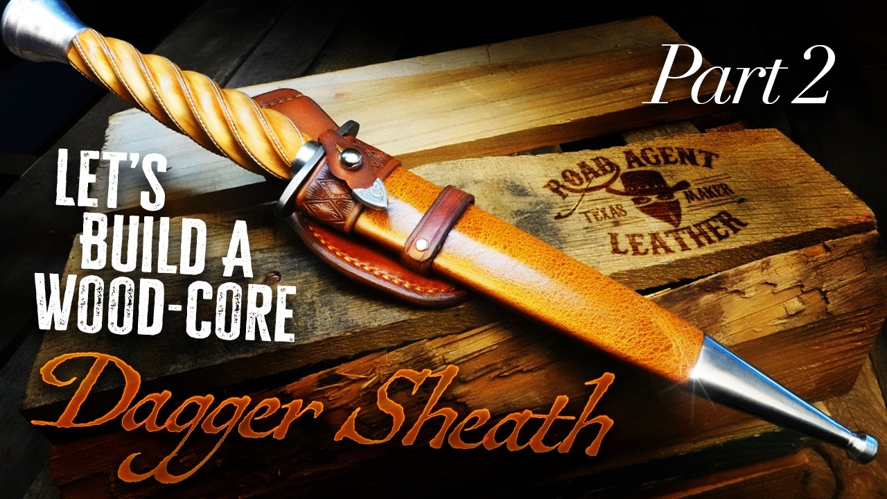 Making a Leather-Wrapped Wood Core Dagger Sheath--The Fairbairn–Sykes Part 2