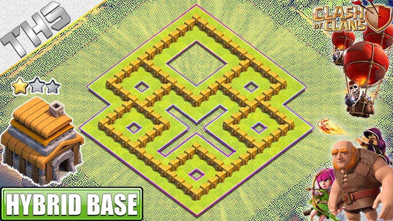 NEW BEST TH5 Base 2019 with REPLAYS - Clash of Clans