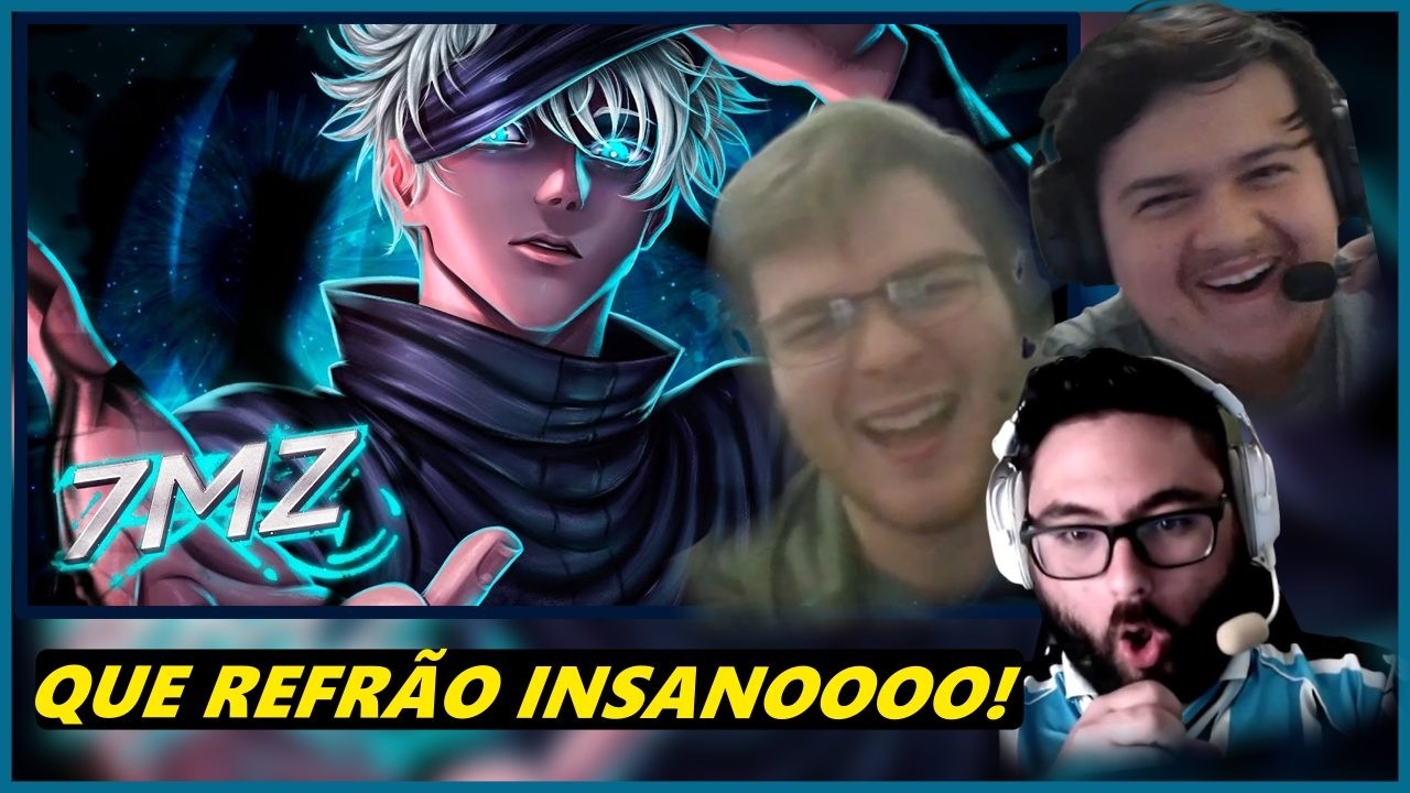 (7mz + Henrique mendon&ccedil;a = loucura!!!!!) React 7 Minutoz - SATORU GOJO ft. Henrique Mendon&ccedil;a | 2c1k