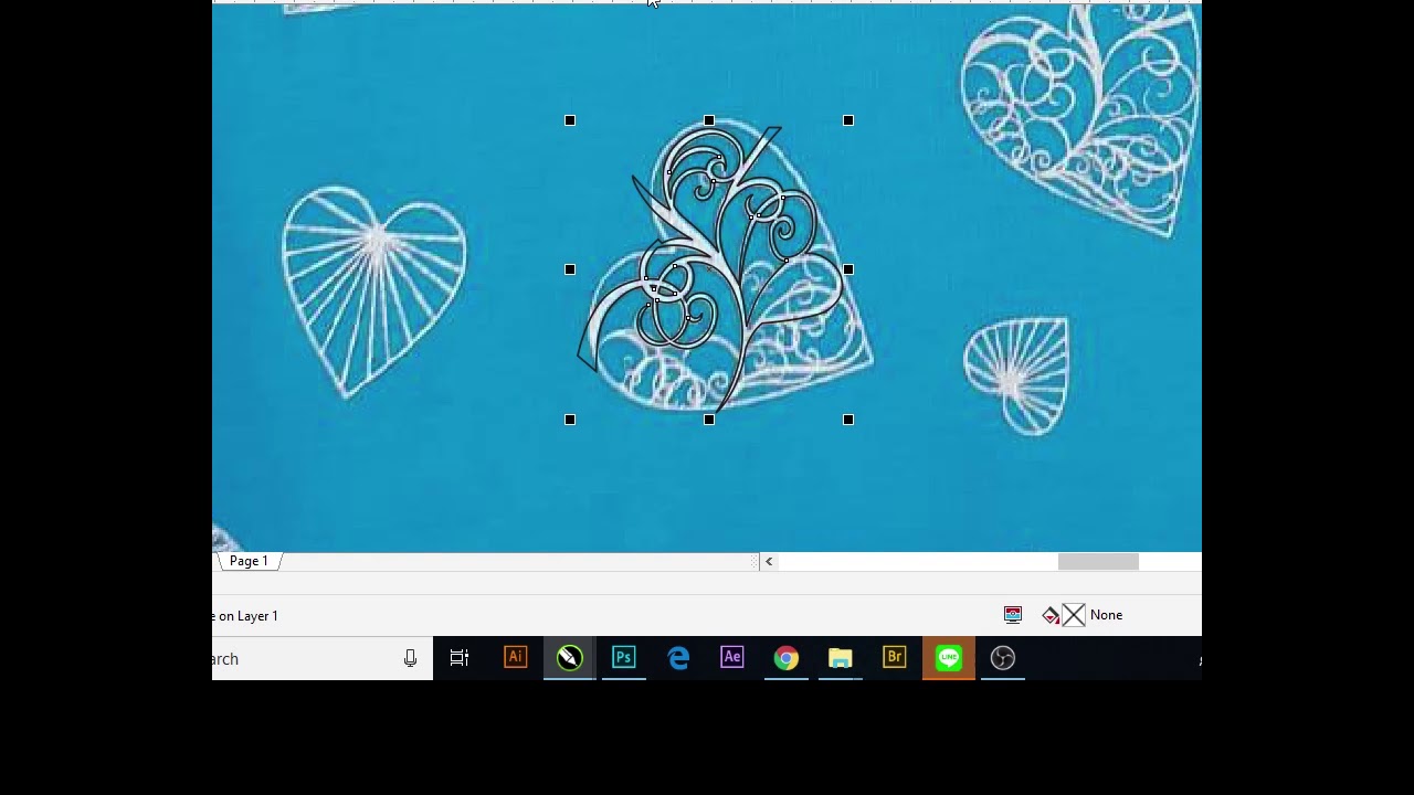 Corel Draw emprime desen çizimi