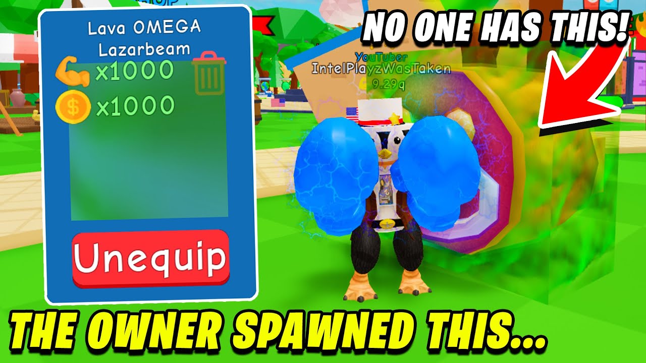 THE OWNER GAVE ME A MAX RANKED LAVA LAZERBEAM PET! | Boxing Simulator