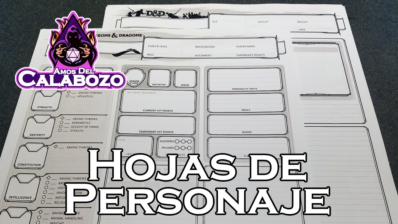 Cómo utilizar la hoja de personaje de Dungeons & Dragons
