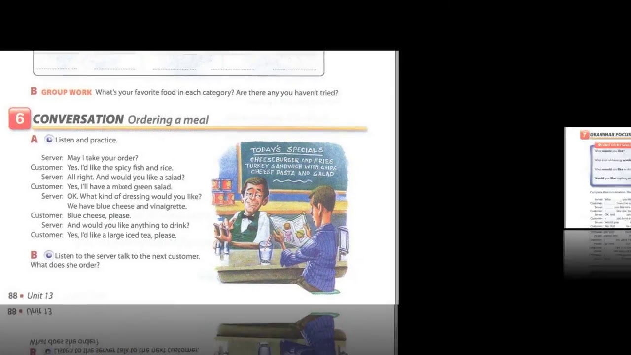 BOOK  1  Easy English   Unit 13 May I Take Your Order