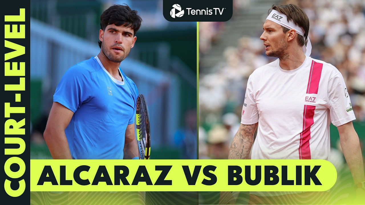 Court-Level For Carlos Alcaraz & Alexander Bublik's First Match! 🥵 | Monte-Carlo 2026 Highlights