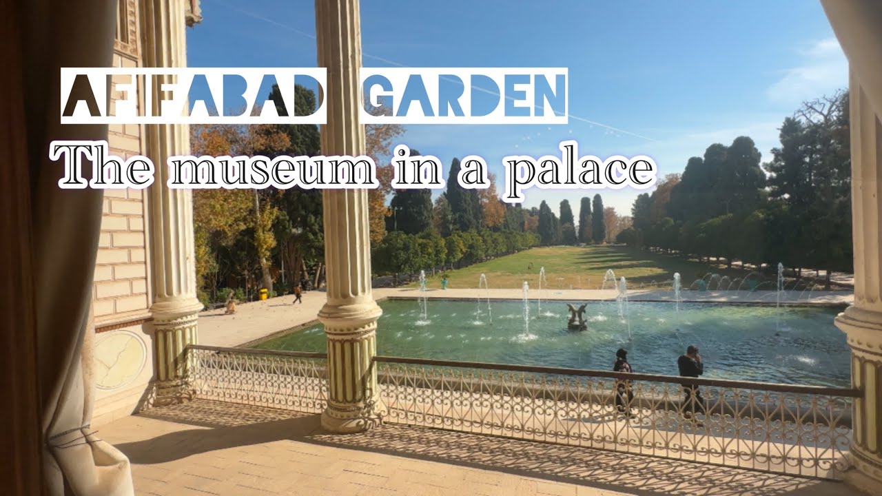 Walking tour in the Afifabad garden  in Shiraz
