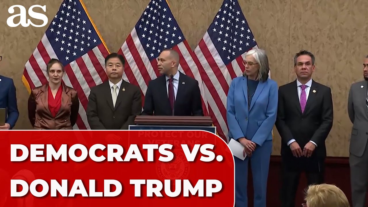 House DEMOCRATS unite at U.S. CAPITOL to oppose TRUMP after his speech