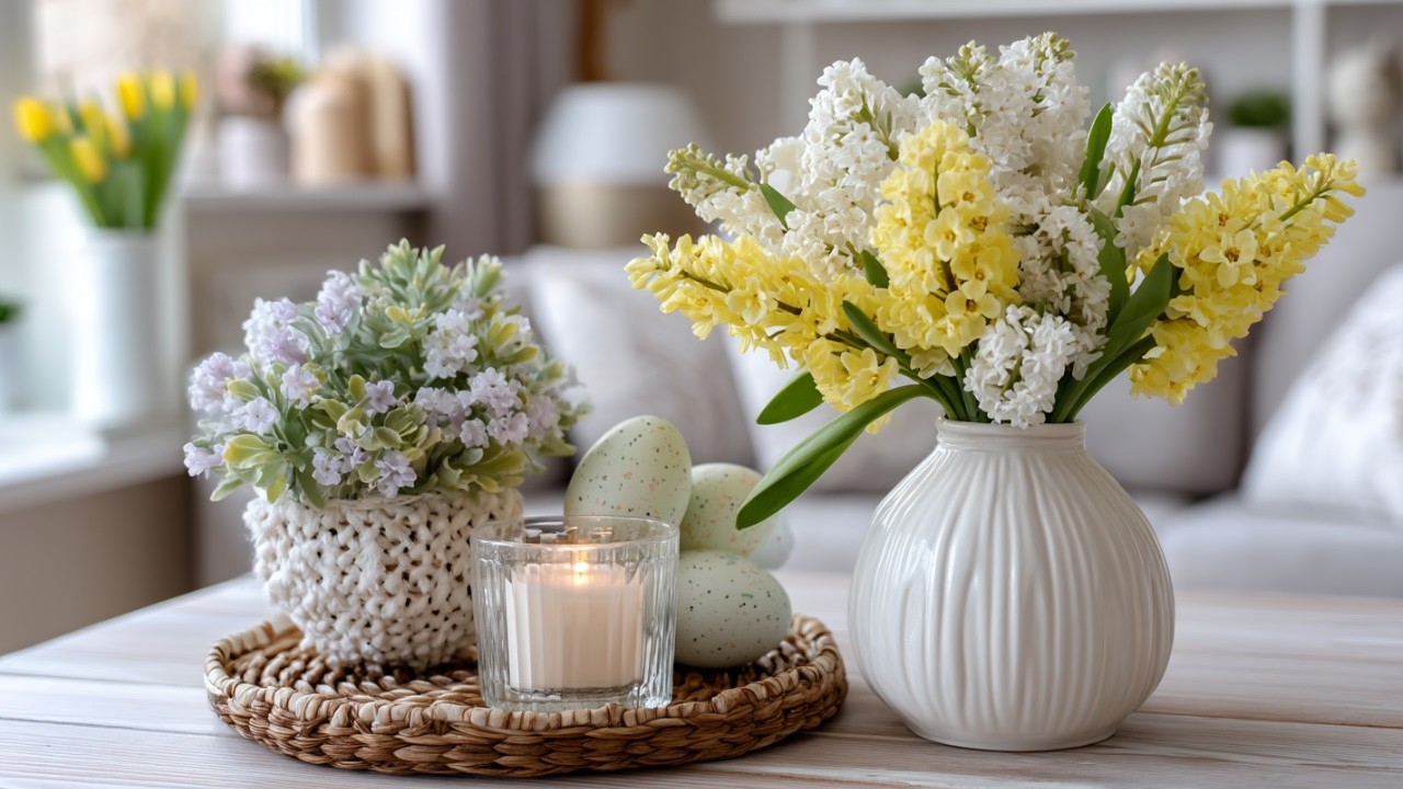 Minimal Easter Decor for Small Homes ~ Calm & Airy Spring Look