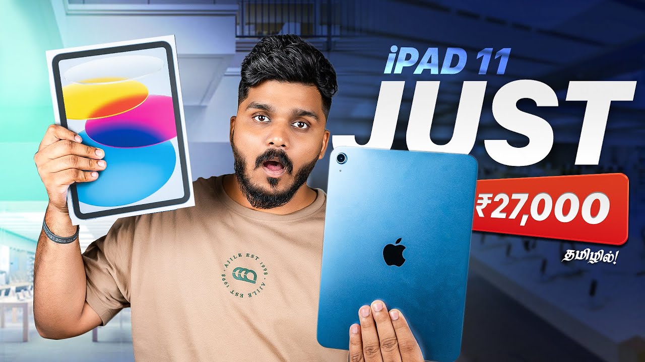 Cheapest IPad ⚡️- Apple Morattu Sambavam😍? - Apple iPad 11th Generation Unboxing & Overview in Tamil