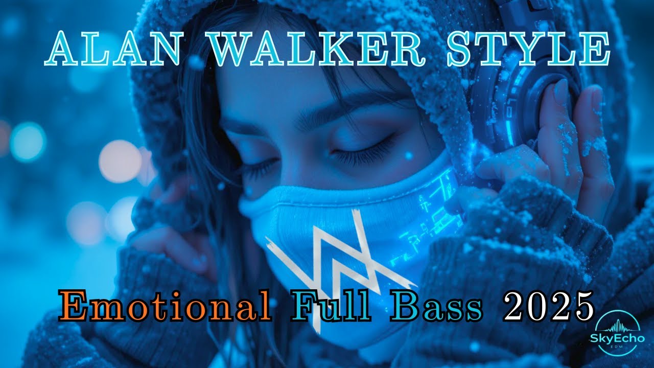 🎧Alan Walker Style Full Bass Remix 2025 – Emotional Chill EDM Mix for Study & Deep Focus