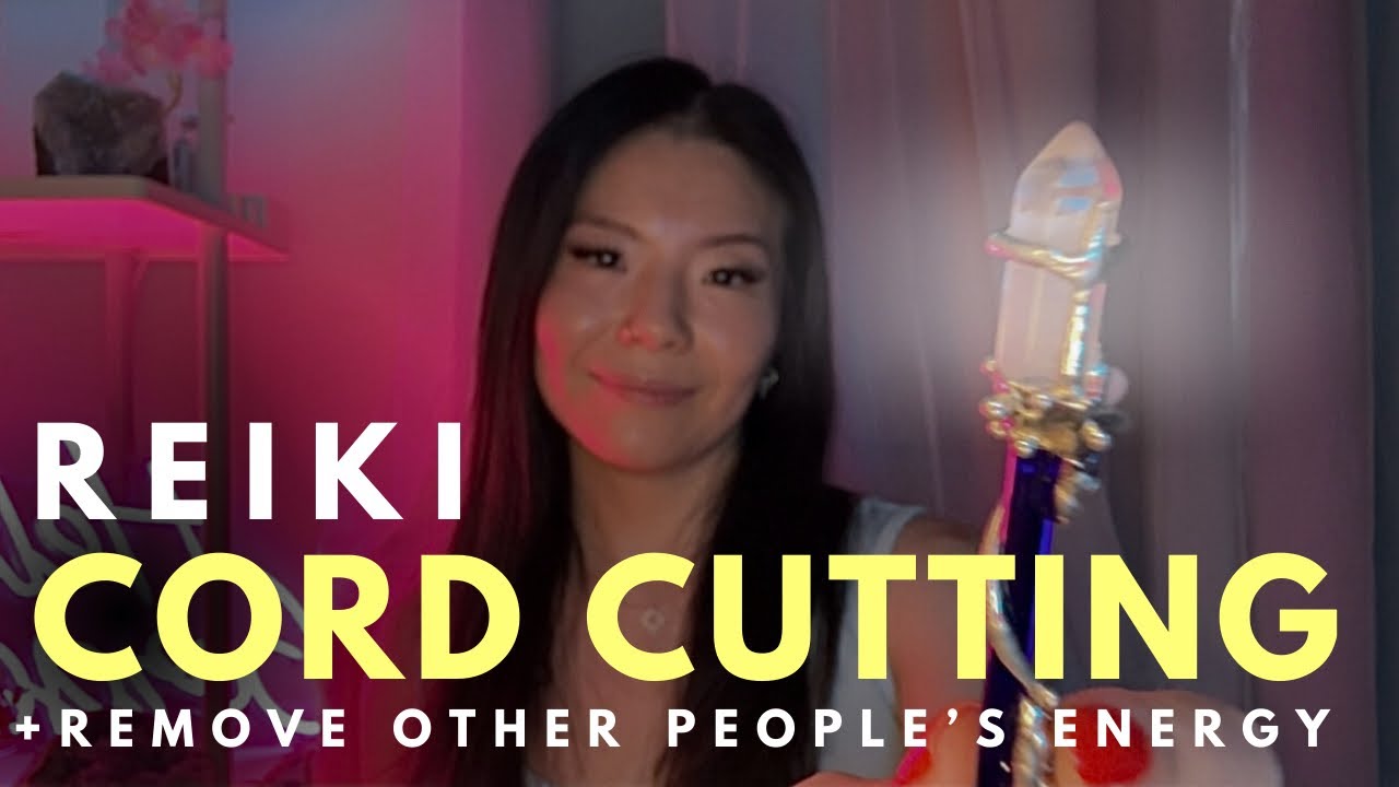 🗡️ASMR Reiki CORD CUTTING | Release All Attachments, Drain +Remove Other People’s Energy From You😌