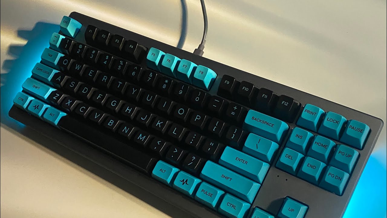 앱코 AR87 적축 (순정)  / ABKO AR87 Pure RedSwitch Sound + Mito SA Pulse Keycap