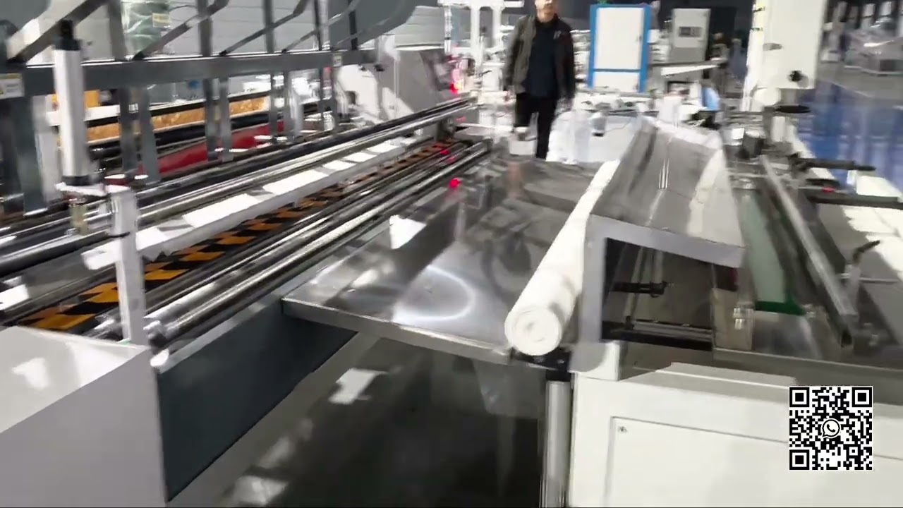 Full automatic perforated embossing toilet paper roll making machine 