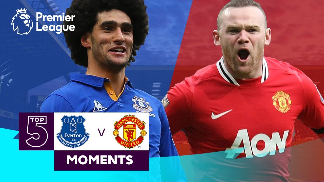 Everton vs Manchester United | Top 5 Premier League Moments | Fellaini, Rooney, Ronaldo