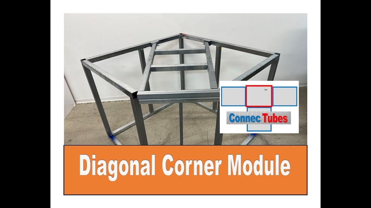 Outdoor Kitchen Diagonal Corner Module built with ConnecTubes