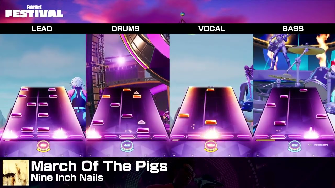 [Fortnite Festival] March Of The Pigs (Expert Full Band, 100% Flawless)
