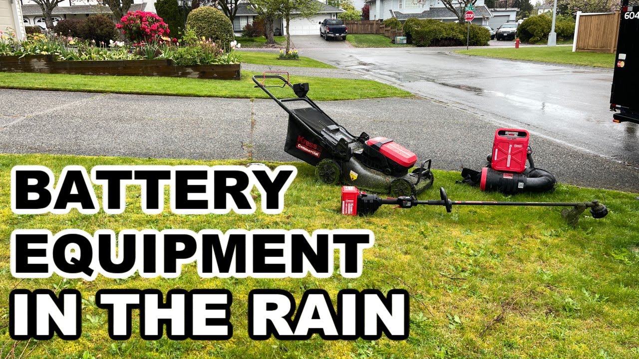 Can You Use Battery Powered Lawn Equipment In The Rain