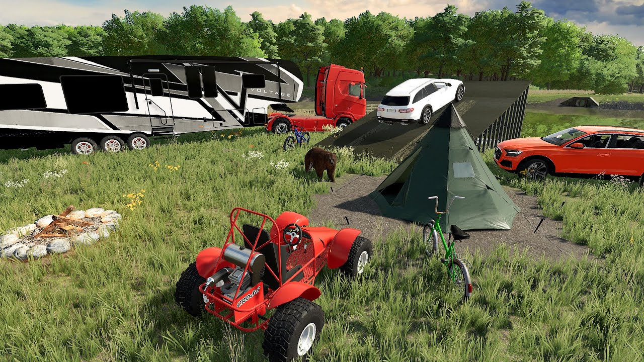 Camping de luxe sur un lac privé abandonné | Farming Simulator 22 RolePlay