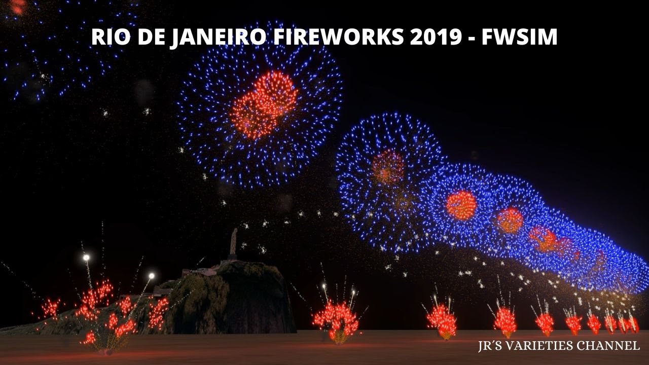 Rio de Janeiro Fireworks 2019 - FWsim