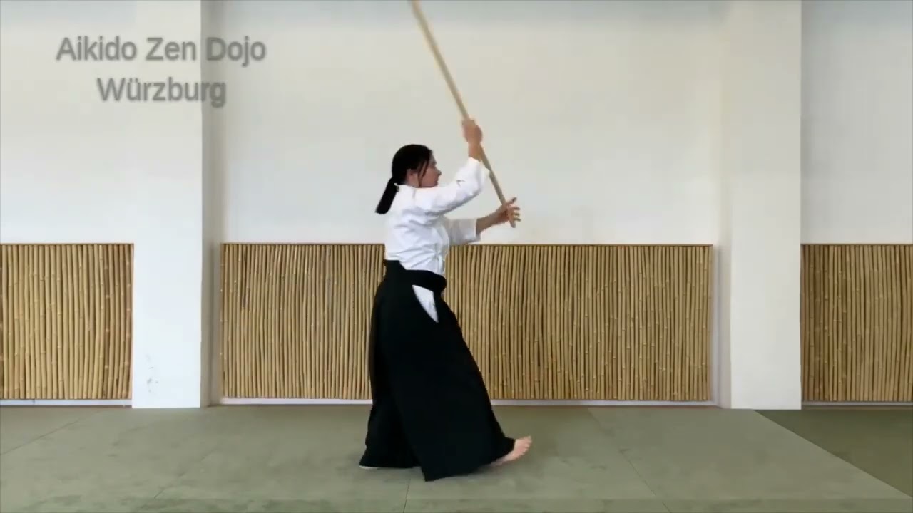 Aikido Stockkampf - Sensei Vorführung Stock Kata jo kata 1-25 Teil 2