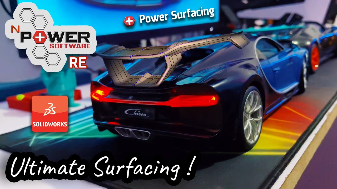 Bugatti - Power Surfacing | Reverse Engineering! | SOLIDWORKS