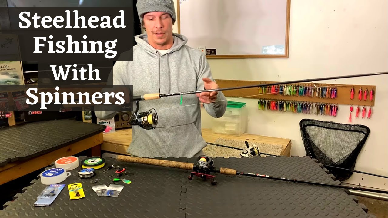 Steelhead Fishing With Spinners {BEGINNERS} Spinner Fishing Setup For Bank Fishing