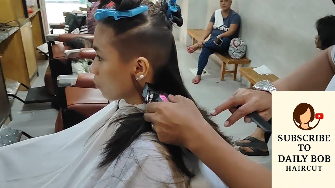 SUPER SHORT BOB HAIRCUT with UNDERCUT 