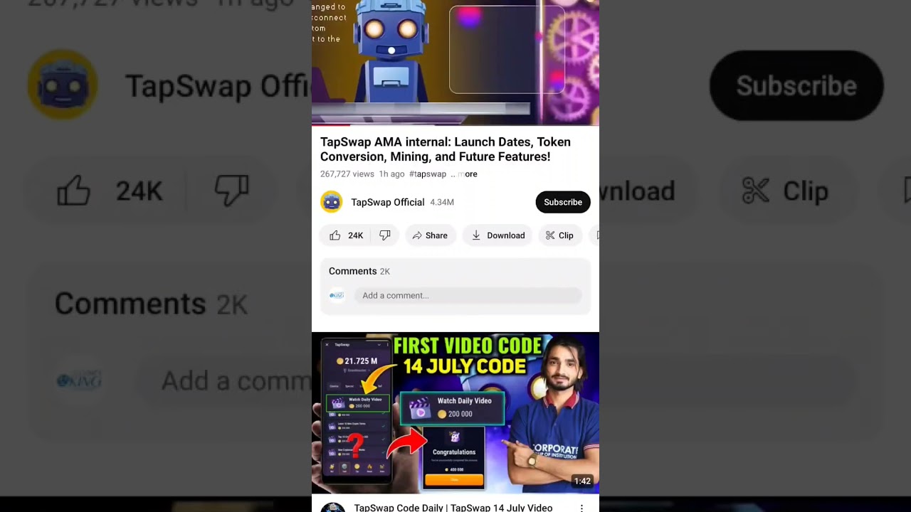 14 July Tapswap Code Today | TapSwap AMA internal: Launch Dates, Token