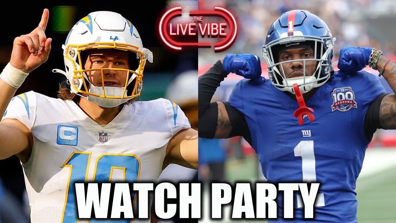 CHARGERS vs GIANTS Watch Party! l Live Vibe 