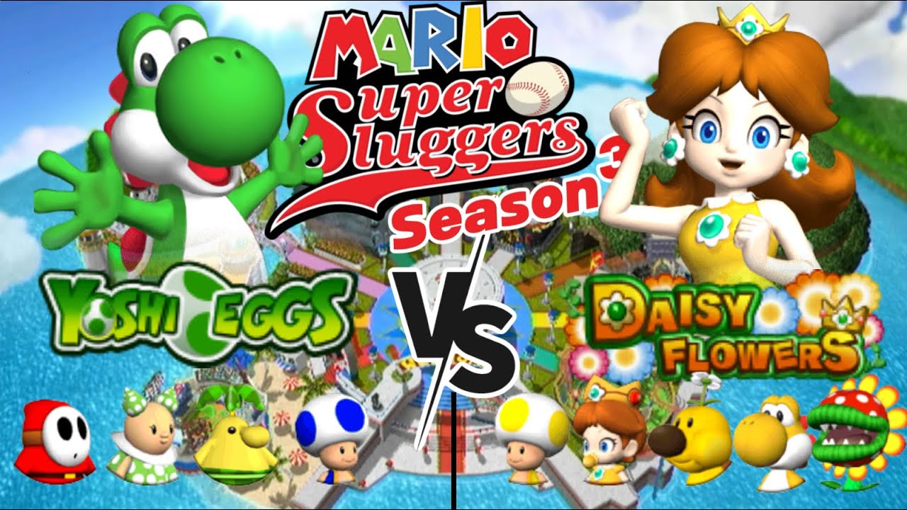 Яйца Йоши против цветков ромашек! Mario Super Sluggers, 3 сезон!