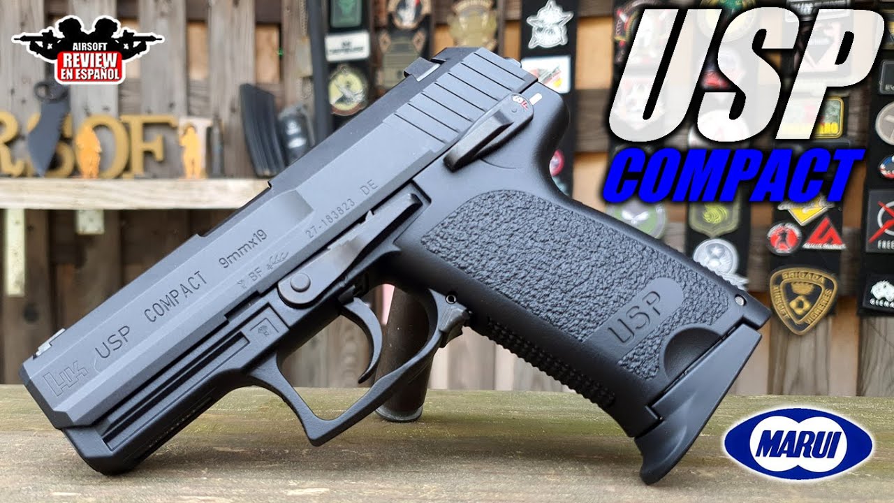 USP COMPACT TOKYO MARUI ( Review 🔍  & Test Shot 🎯 ) | Airsoft Review en Español