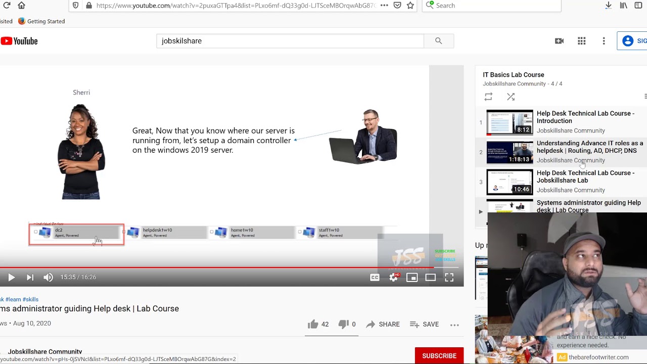 IT Support Basics Lab: Setup Server and Active Directory - Part 1