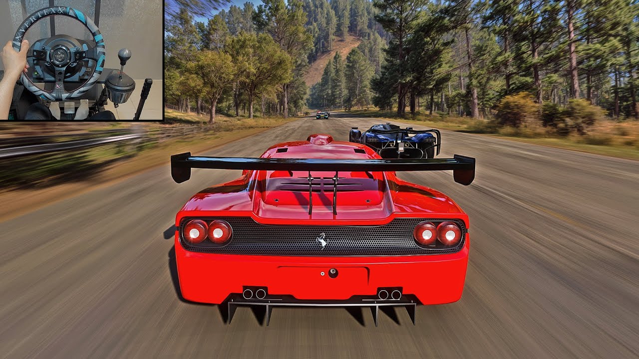Ferrari F50 GT Goliath Race Unbeatable - Forza Horizon 5 | Steering Wheel Gameplay