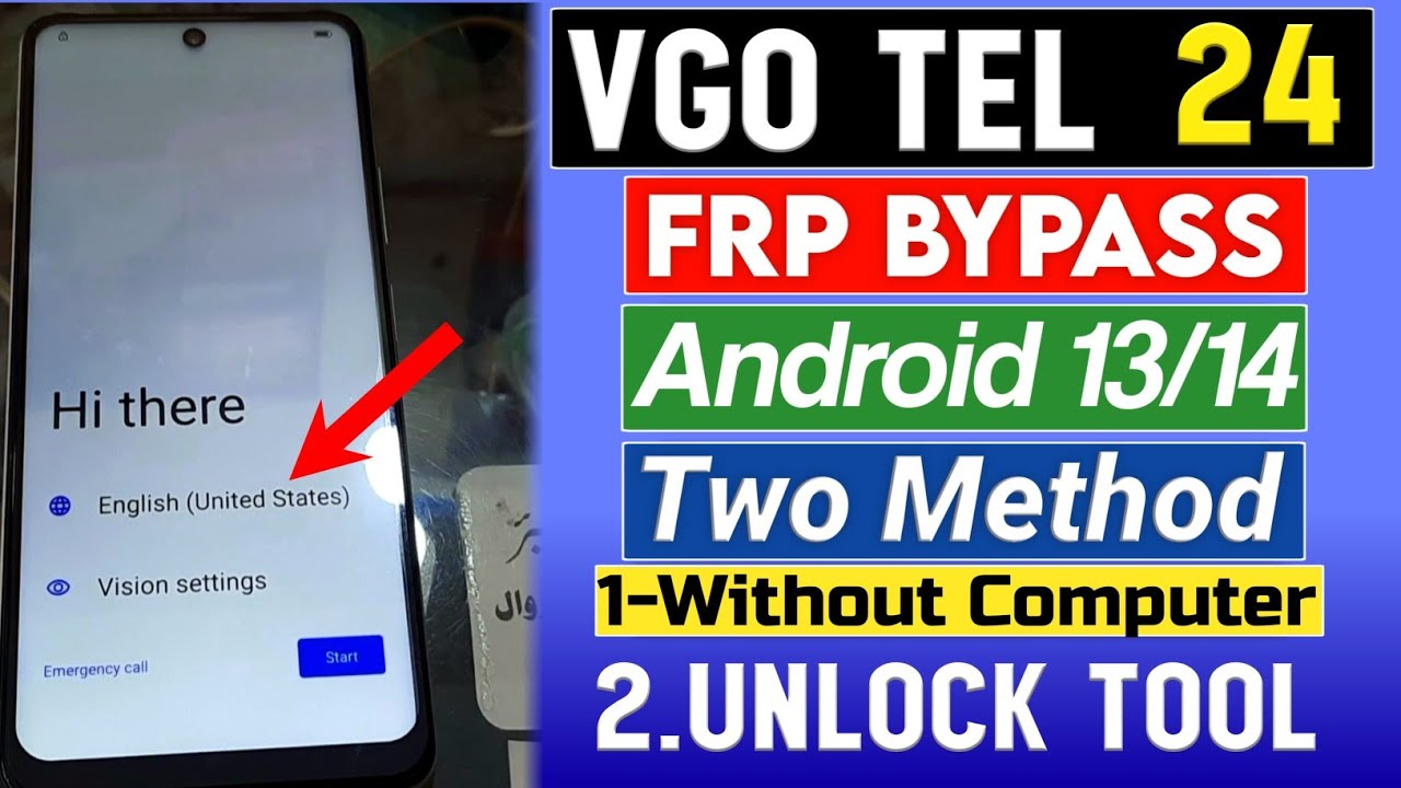 VGOTEL NOTE 24 ANDROID 13 LATEST SECURITY FRP BYPASS NEW - VGO TEL NEW 24 FRP BYPASS ONE CLICK