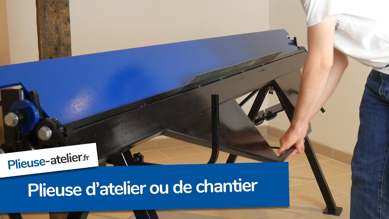 Présentation de notre gamme complète de plieuses manuelles d'atelier ou de chantier professionnelles
