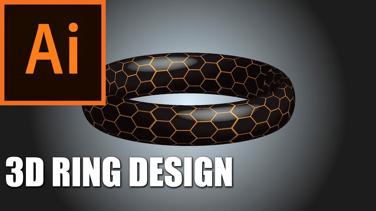 Design di Anelli e Gioielli con Adobe Illustrator e le opzioni 3D