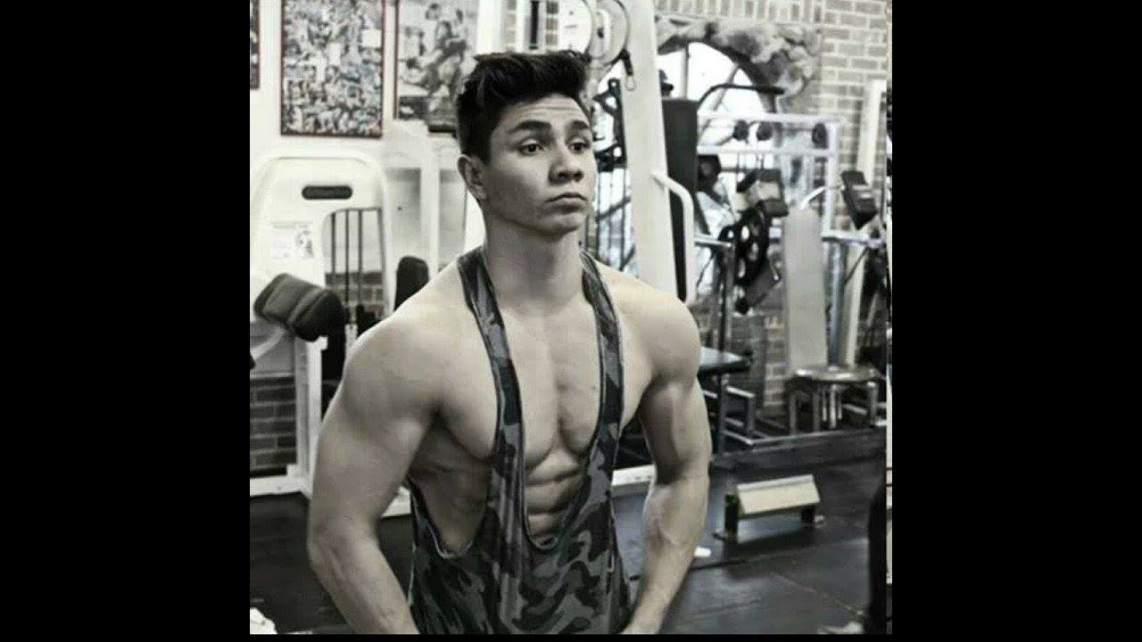 17 years old teen bodybuilder Armin Mahr upper body workout