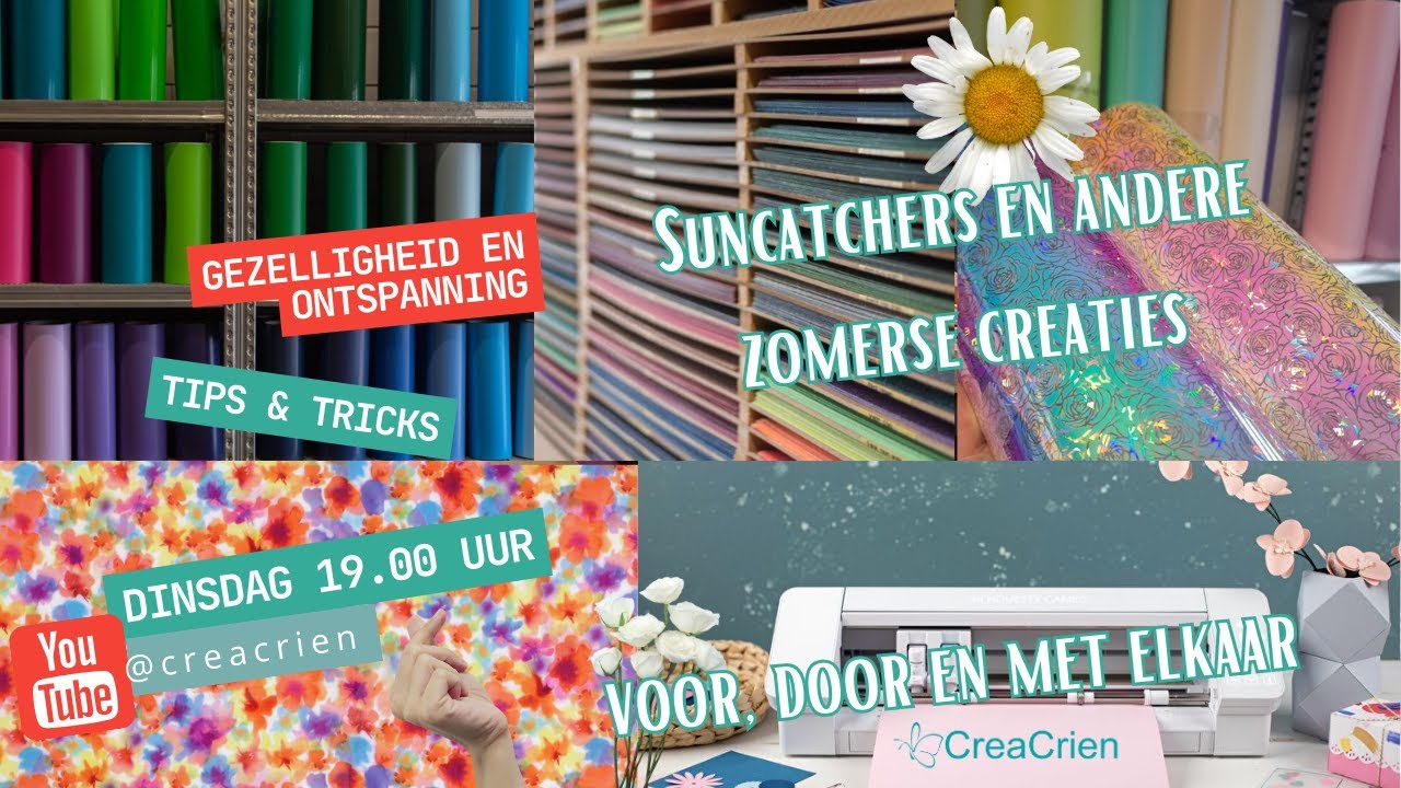 CreaCrien LIVE 07.05.2024 Suncatchers en andere zomerse creaties