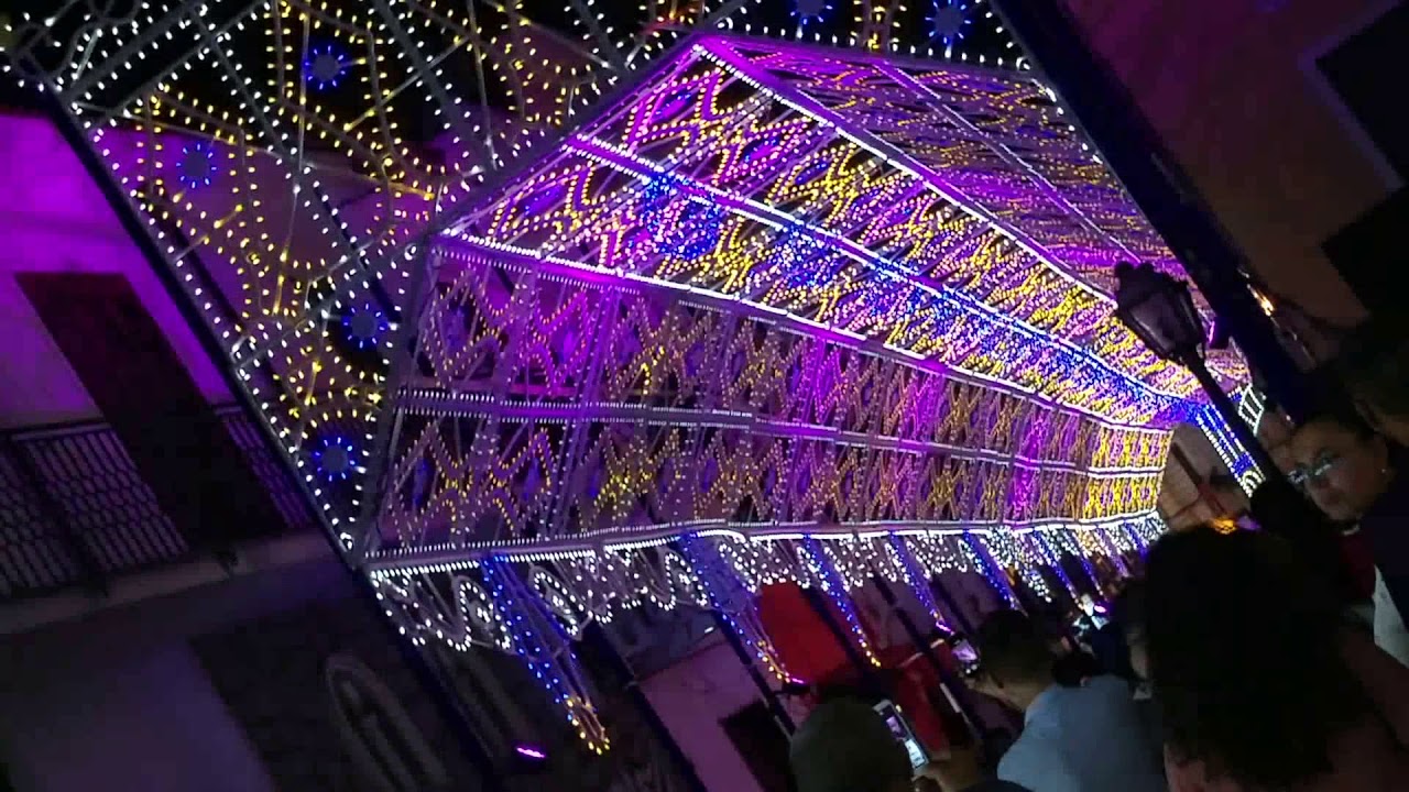 Le luminarie musicali a Sparanise per la festa di San Vitaliano 28-08-2017