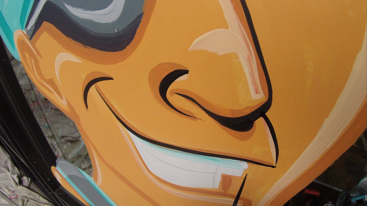 WINDOW PAINTING TUTORIAL #113 Highlights & shadows. Thick& thin Outlining