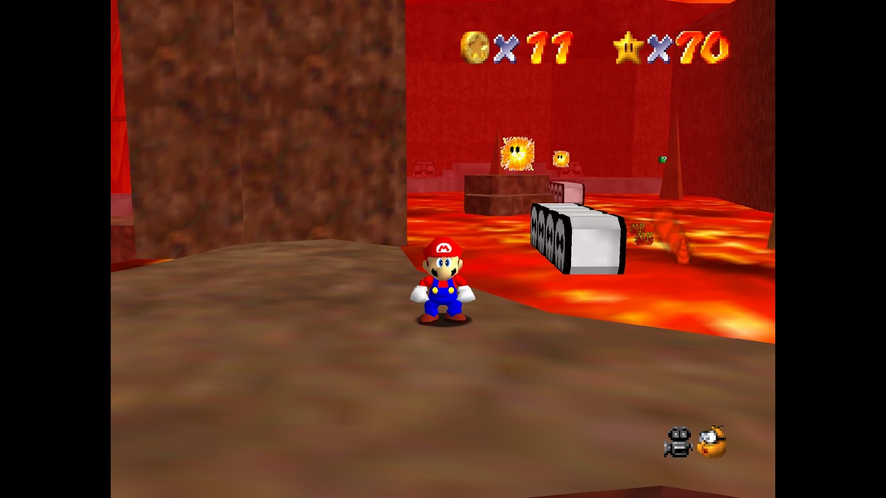 Course 8 Fiery Flow Falls - SM64 Power Star Madness